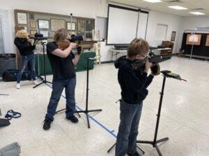 Competitor at the Izaak Walton League table during the 2021 Air Rifle Championship