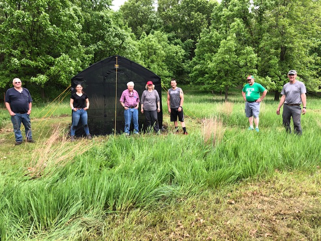 Monarch crew Bio Tent Setup -- May 29th, 2020. Ikes